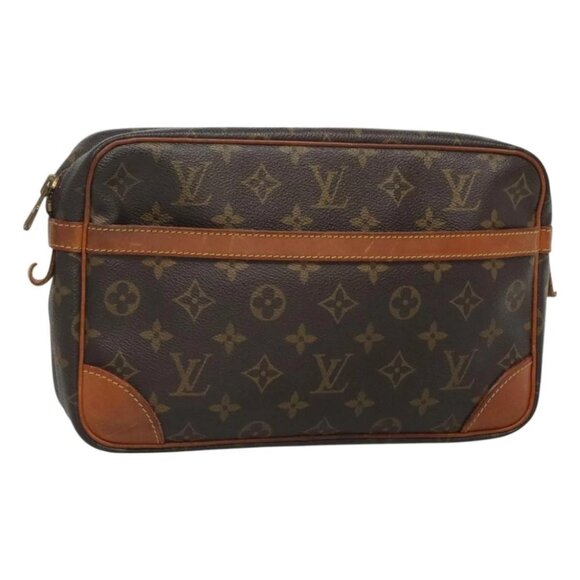 LOUIS VUITTON Monogram Compiegne 28 Clutch Bag - Picture 1 of 16